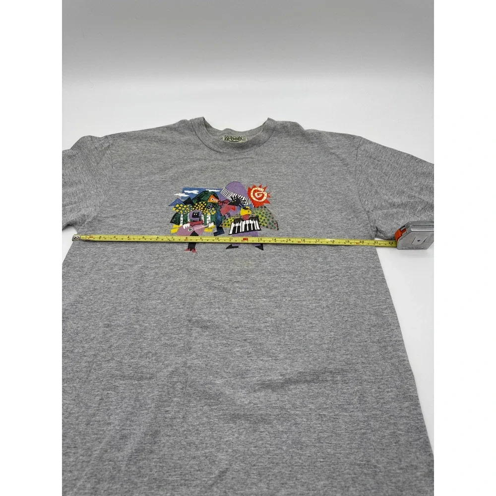 Vintage Roots 1997 Jazz Aspen Festival T-Shirt Mens Gray Santana Gladys Knight